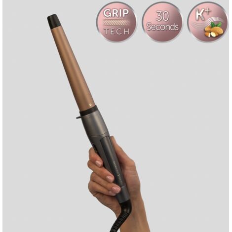 Remington CI83V6 Rizador de pelo Caliente Negro, Oro rosa 3 m