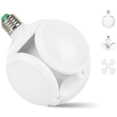 Remise 40w Déformable Football Ufo Lumière Pliant Led Ampoule Garage 6500k Lumières