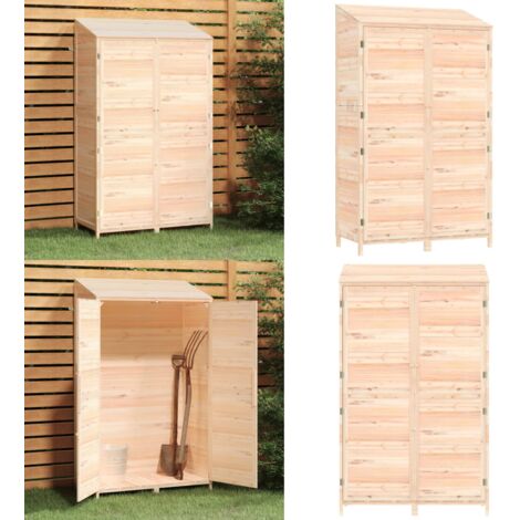 Remise de jardin 102x52x174,5 cm Bois de sapin solide - Abris De Jardin - Remise De Jardin - Abri De Jardin Bois - Cabane De Jardin - Stockage Exterieur - Home & Living