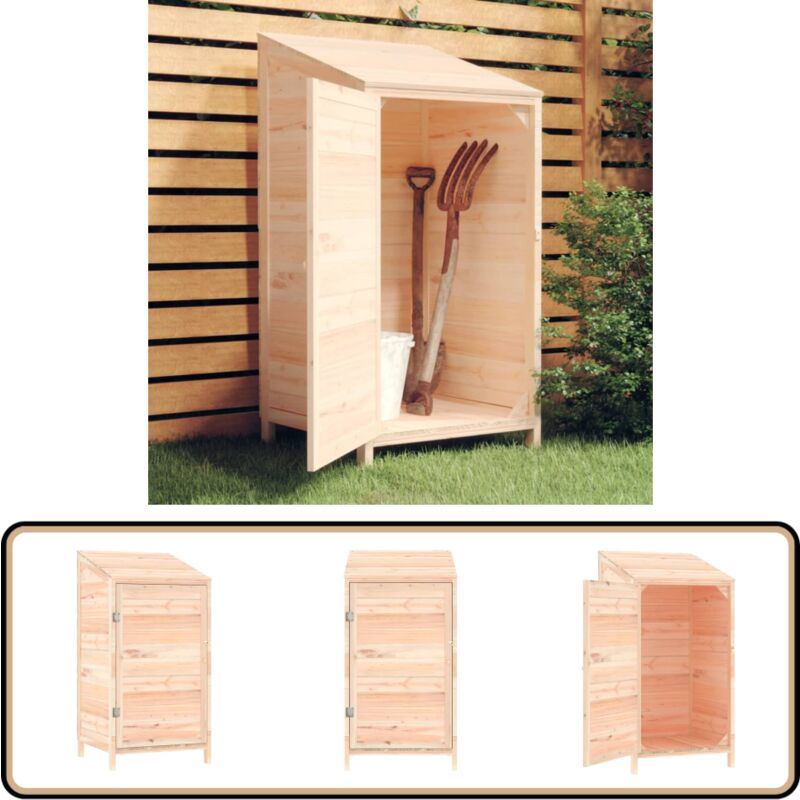 Remise de jardin 55x52x112 cm Bois de sapin solide - Abris De Jardin - Abri De Jardin Bois - Remise De Jardin - Rangement Exterieur - Cabane Jardin