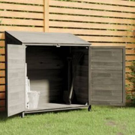 Remise de jardin Anthracite 102x52x112 Bois de sapin solide