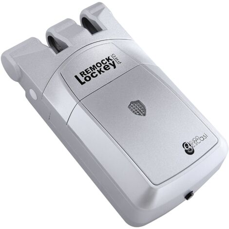 Remock Lockey Pro Remock PRO Serratura invisibile di colore Argento con Doppio motore e 4 telecomandi. Antifurto.