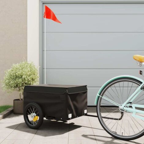 Remolque para bicicleta hierro negro 30 kg