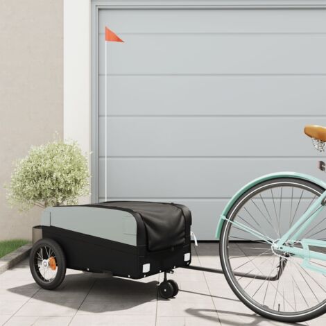 Remolque para bicicleta hierro negro 30 kg