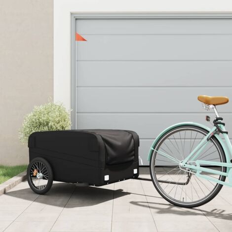 Remolque para bicicleta hierro negro 45 kg