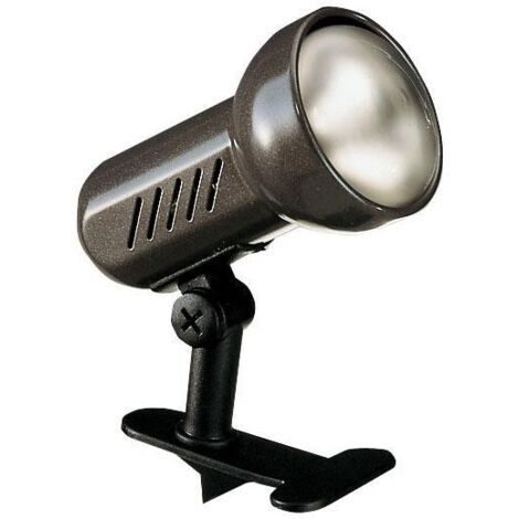 REMORA Spot à pince E27 100W max orientable graphite Lpe non incl. ARIC 0692