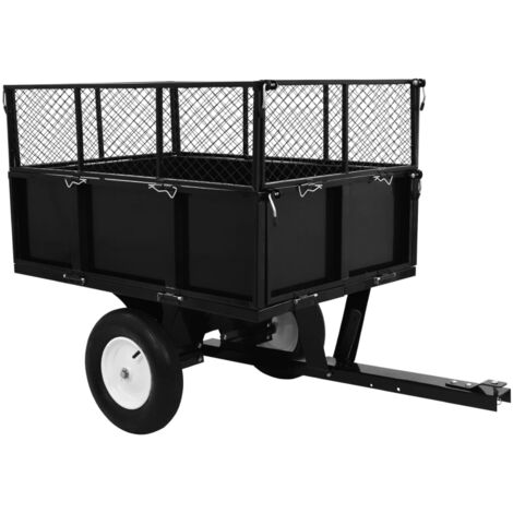 Remorque basculante pour tondeuse de pelouse Charge de 300 kg