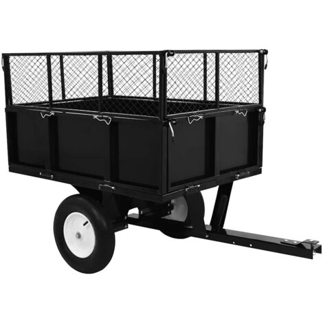 Remorque basculante pour tondeuse de pelouse Charge de 300 kg CFW63746