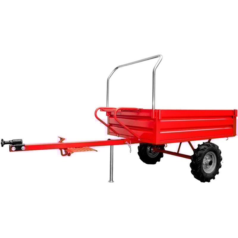 Remorque de motobineuse et motoculteur pour la charge jusqu'à 400 kg Bricoferr