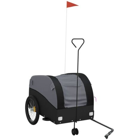 Remorque de vélo noir 45 kg fer CFW12543
