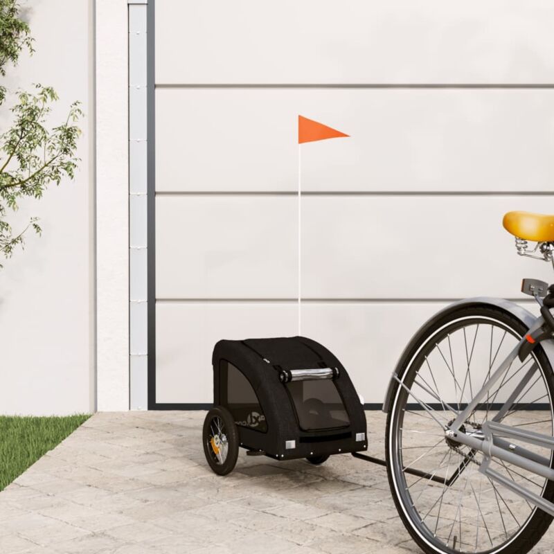 Remorque de vélo pour animaux de compagnie noir - Vidaxl Remorque de vélo pour animaux de compagnie noir - Vidaxl