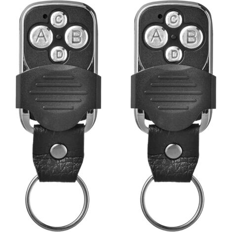 Remote Control, Electric Remote Control, for Garage Door Universal Remote Control 270-433.92 MHz with 4 Duplicated Buttons (2 Pack)