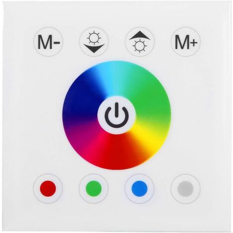 Remote Control for Wall Panel, RGBW LED Touch Panel Controller with Color Dimmer for LED Strip, Remote Control for Wall Panel