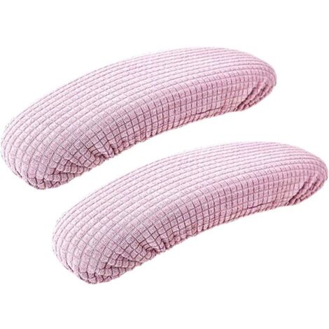 Removable elastic armrest cover, waterproof, stretchable and comfortable, durable armrest protection, for office chair, computer chair (light purple)