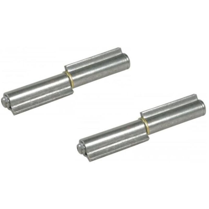 Removable pinned weldable hinge in profiled steel - Pack of 2 - IBFM - White - Self-colored