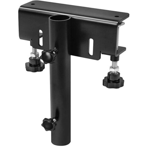 Removable Vehicle Flagpole, No Drilling Required for Trucks, Flagpole Bracket for Trucks, Flagpole Mounting Kit, Universal Black Bracket for Poles up to 1.2 in