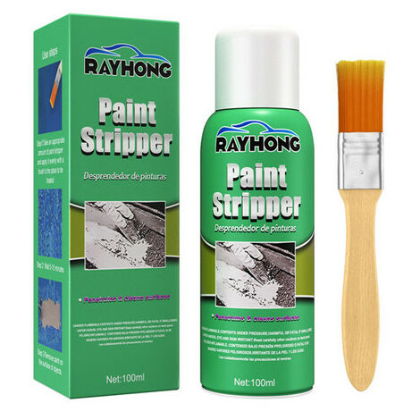 Removedor de pintura líquido para el revestimiento superior del coche, pulverizador con cepillo, para muebles y puertas, 100ML,1 set