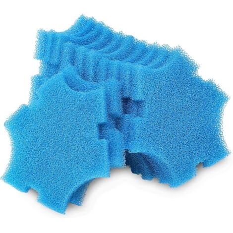 Remplacement Bleu Grossier Mousseux Filtration Convient pour Oase SwimSkim 25 Flottant Etang Ecumoire (Paquet de 12)