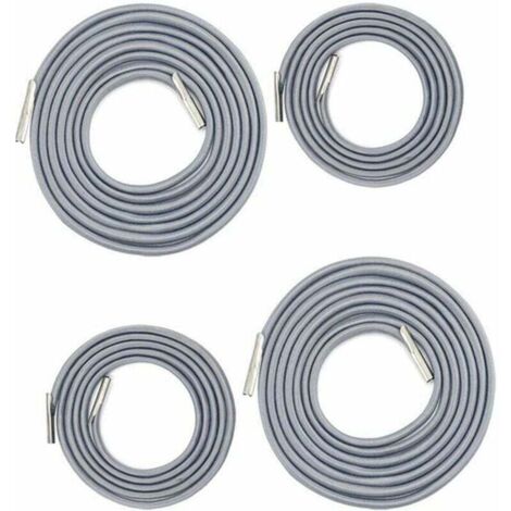 Remplacement Corde Élastique Universelle pour Fauteuil Relax, Chaise Longue , Zero Gravity Chaise Pliante, Fauteuil Relax Bungee (2 x 2.2m+2 x 1.4m gris foncé)LO-Ron