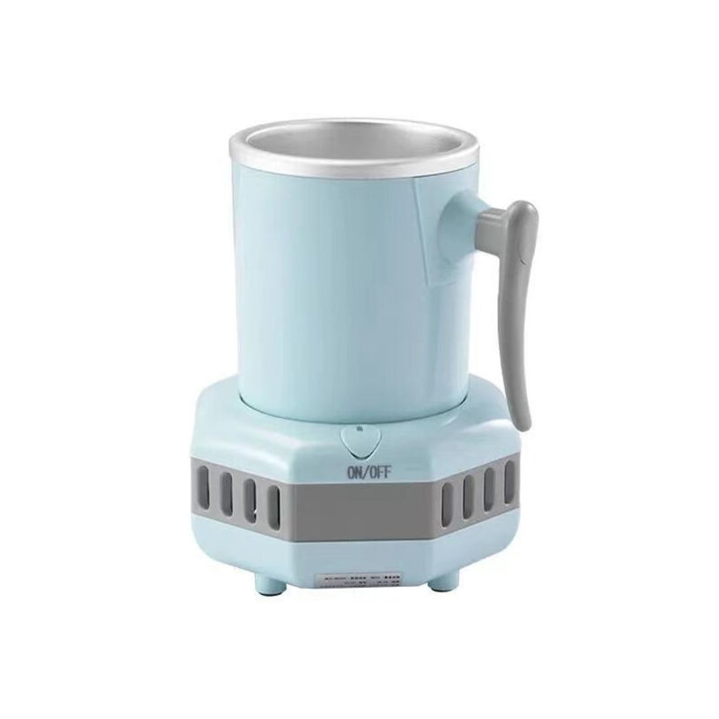 Refroidisseur de boissons et chauffe-tasse en aluminium avec poignée pour bureau 15 oz Refroidisseur de bouteille électrique portable pour café,