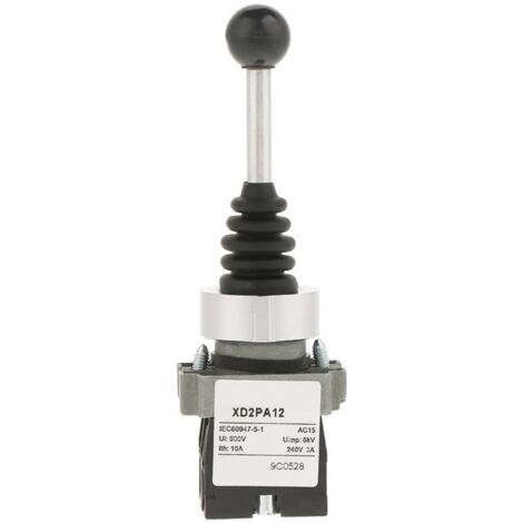 Remplacement de commutateur de manette verrouillé à 2 positions 2NO pour XD2PA12