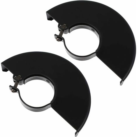 Remplacement de La Meuleuse de Couverture de Protection de Protection de Roue en Métal Noir 2 Pièces pour Meuleuse Dangle Électrique（100mm）