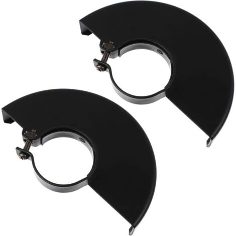 Remplacement de La Meuleuse de Couverture de Protection de Protection de Roue en Métal Noir 2 Pièces pour Meuleuse Dangle Électrique（100mm）