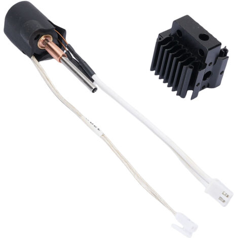Remplacement de la tête d'impression pour imprimante 3D Ender 3 V3 Plus Buse à changement rapide de 0,4 mm Kit de tête d'impression avec chauffage céramique de 60 W et dissipateur thermique