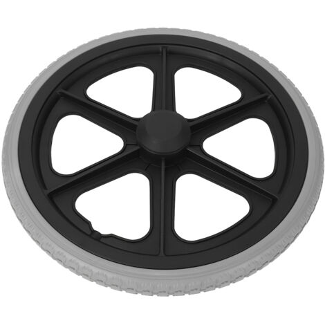Remplacement de roue de fauteuil roulant 14 pouces 350 x 30 mm Roulement 6001 Trou intérieur 12 mm Roue de déambulateur