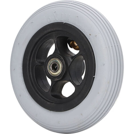 Remplacement de roue gonflable en caoutchouc silencieux de moyeu d'alliage d'aluminium de roue de fauteuil roulant électrique de 6 pouces