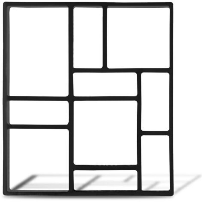 Moule de pavé Moules à paver Moule en béton DIY en plastiqu Pochoirs de pavage professionnels pour l'extérieur Plaques de marchepied