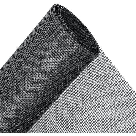 Remplacement d'écran de fenêtre résistant aux animaux de compagnie, fenêtre moustiquaire invisible en fibre de verre - Noir - 1,5 x 3 mètres - RWMoustiquaire de fenêtre