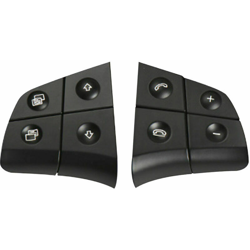 Remplacement Des Boutons De Commande Au Volant Pour Mercedes Benz W164 W245 W251 Ml Gl Br Classe, Noir, 4 Cles