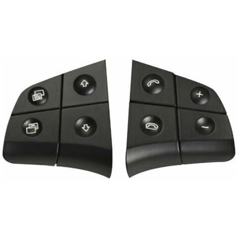 Remplacement Des Boutons De Commande Au Volant  - Pour Mercedes Benz W164 W245 W251 Ml Gl Br Classe - Noir - 4 Clés