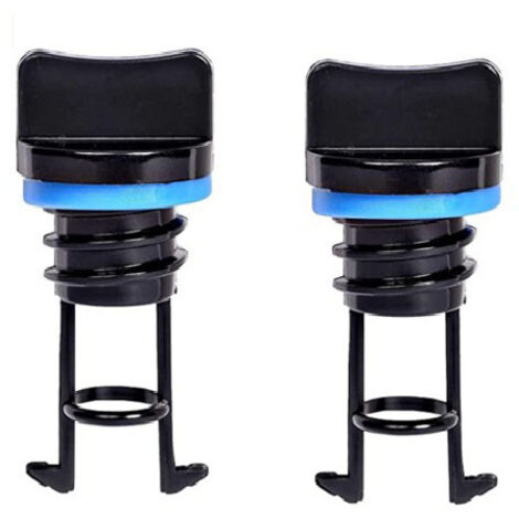 Remplacement du bouchon d'eau, pieds de bouchon d'eau en nylon bleu, pieds de bouchon orange, accessoires de quincaillerie marine et nautique, ensemble bleu de 12 pièces, nylon.