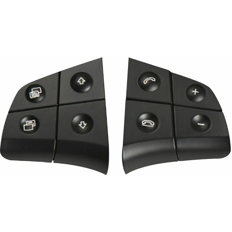 Linghhang - Remplacement du bouton de commande au volant pour Mercedes Benz W164 W245 W251 Ml Gl Br Class, noir, 4 boutons