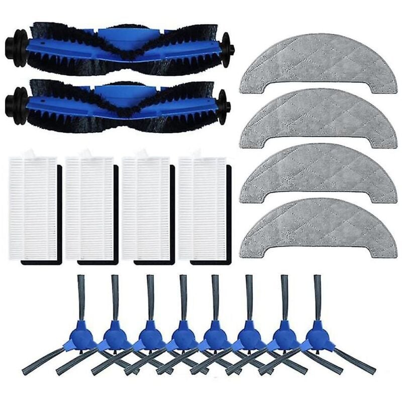 Remplacement du filtre de brosse latérale principale et du chiffon de nettoyage pour Ultenic D5s Pro