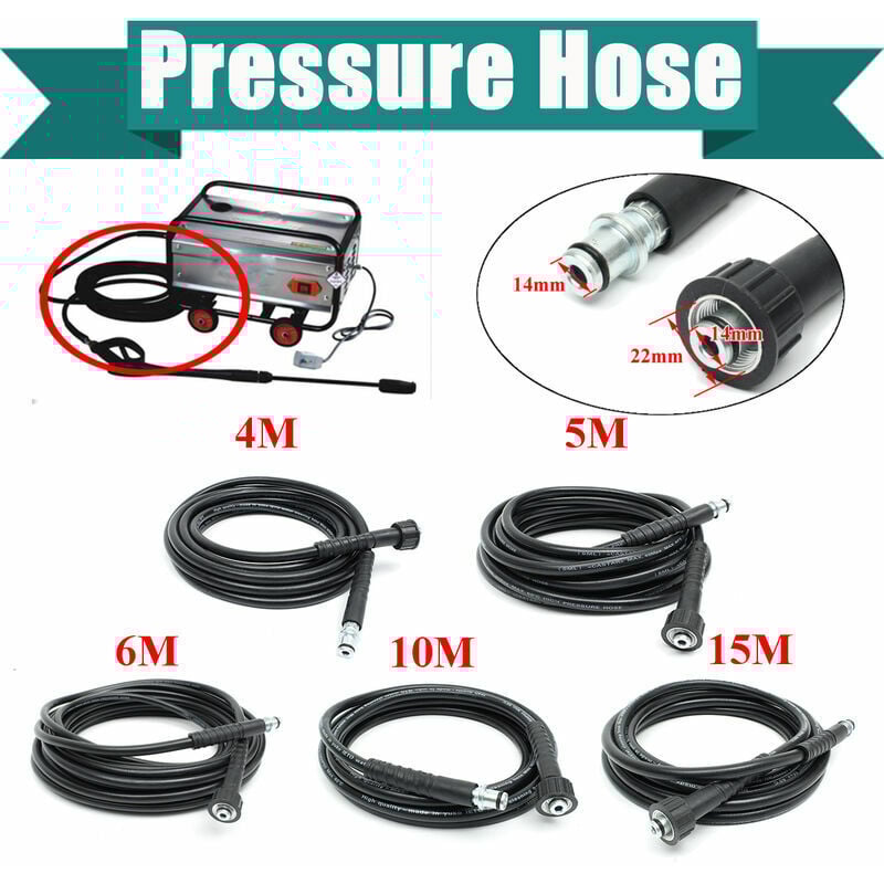 Start - Remplacement du tuyau du nettoyeur haute pression 2300PSI 160Bar (15 m)