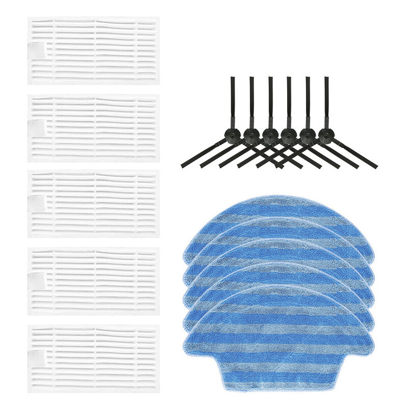 Sunxury - Remplacement Mop Rag Hepa Filtre Brosse Latérale Pour Xiaomi Roborock S7 / T7s Plus Aspirateur Cleane