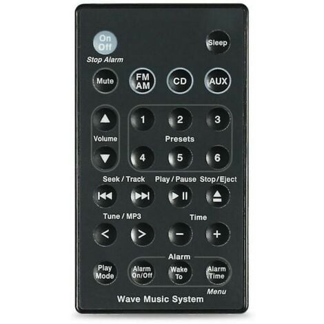 Remplacement pour Bose Wave système de musique système de son télécommande Awr1b1 Awr1b2 Awrcc1 Awrcc2 Awrcc3 Jalleria