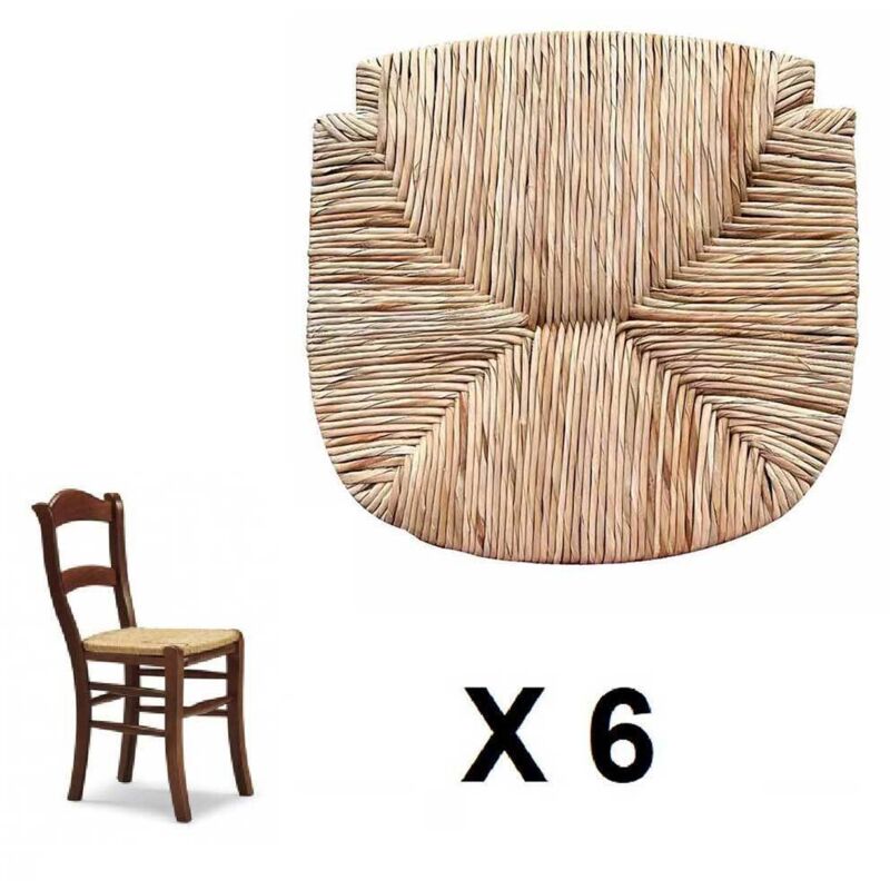 Okaffarefatto - Remplacement pour chaise modèle c 2000 en paille de x 6