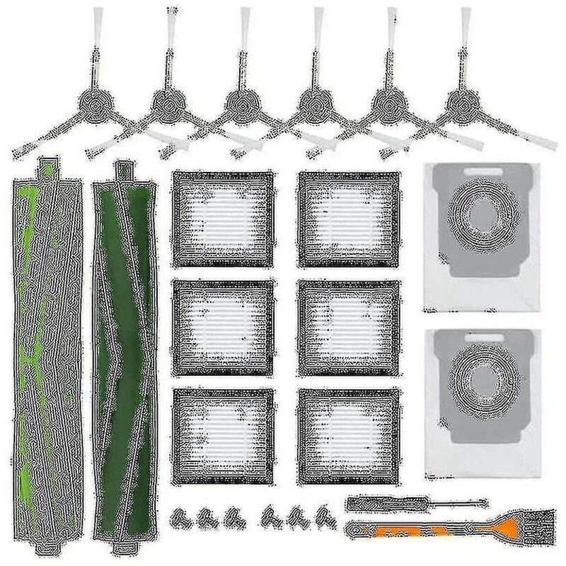 Remplacement pour robot J7 J7+ I3 I3+ I4 I6 I6+ I7 I7+ I8 I8+, brosses à rouleaux, filtres, brosses latérales Dus