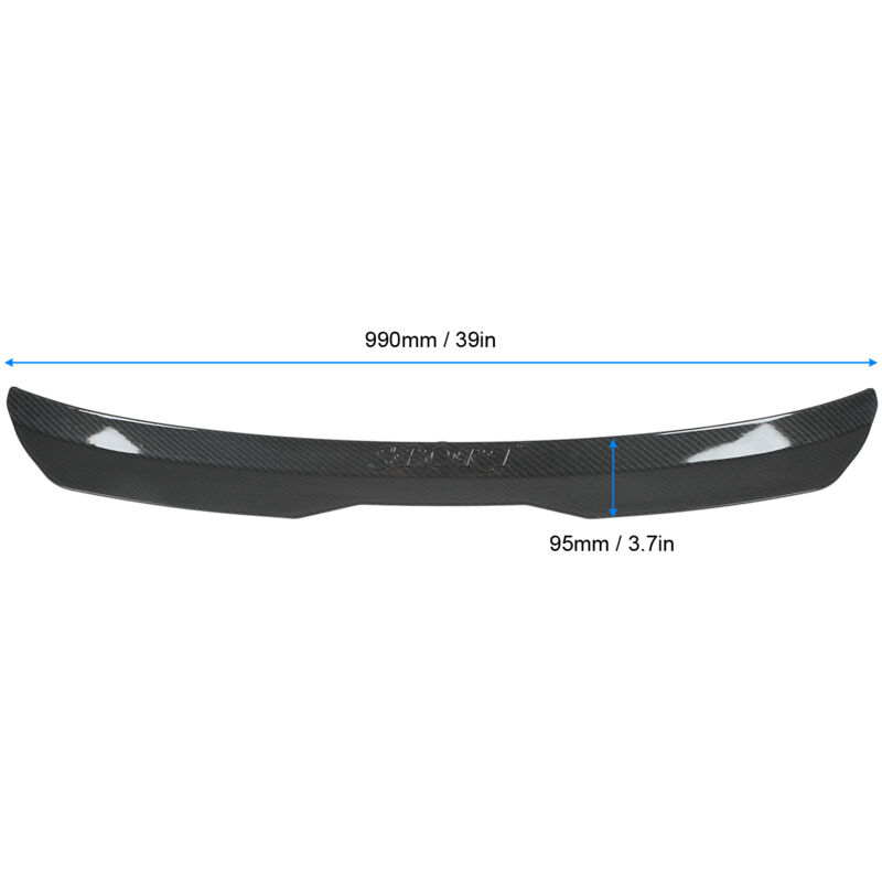 Jeffergarden - Remplacement universel de modification de voiture d'aile de becquet de toit arrière pour le style de fibre de carbone de Mercedes-Benz