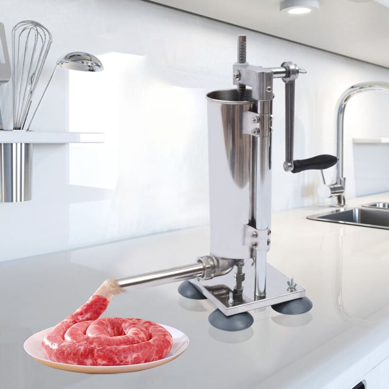 Remplisseur de saucisse manuel remplisseur de saucisse en acier inoxydable remplisseur de saucisse en métal 3L debout