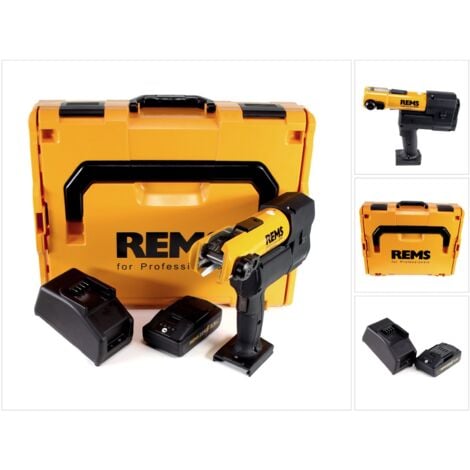 REMS Akku-Press 22V ACC 32kN + 1x Akku 2,5Ah + Schnellladegerät in L-Boxx Set ( 576011 R220 )