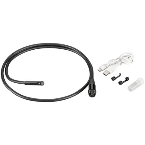 Rems – Caméra d'inspection 1m avec tête 8mm – Câble USB et carte MicroSD inclus – Pour zones difficiles d'accès et inspections HD