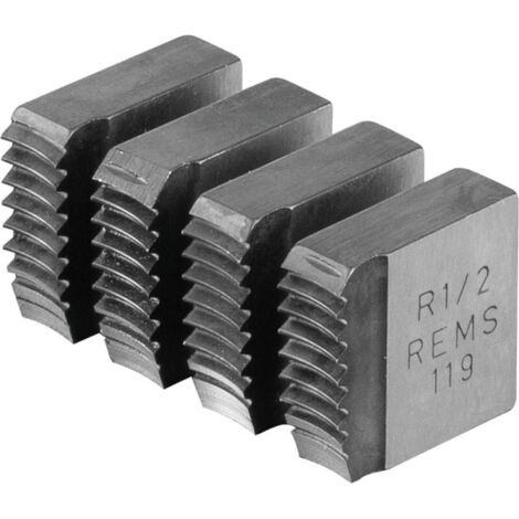 REMS Coussinet de filiere R 1/2" Filetage conique de tube a droite 1 jeu