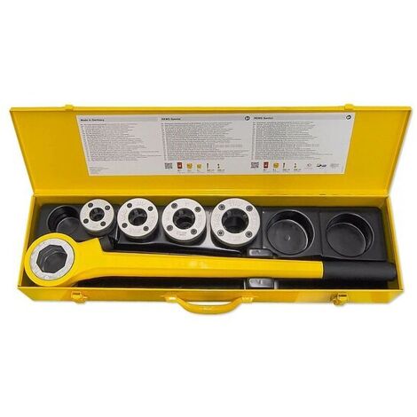 Rems Hand-Gewindeschneidkluppe EVA SET R 1/2-3/4-1-1 1/4'' 520015