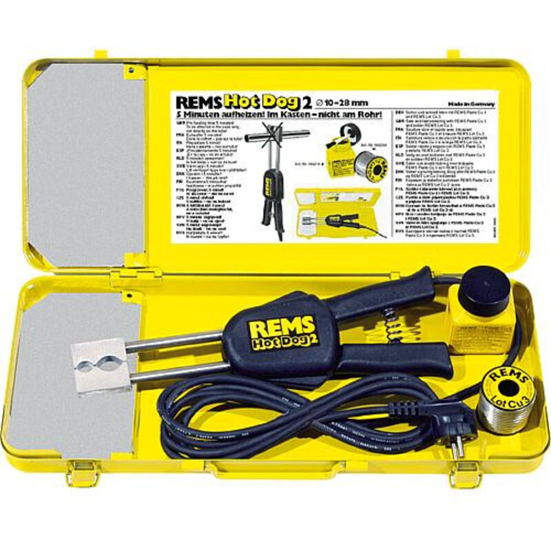 Pince à souder électrique Rems Hot Dog 2 - Cuivre Ø10-28 mm Rems