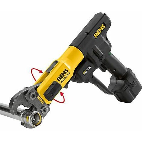 Rems – Sertisseuse sans fil 14,4V Li-Ion – Moteur 380W – Assemblage rapide de 10 à 108 mm – Interrupteur de sécurité et verrouillage automatique